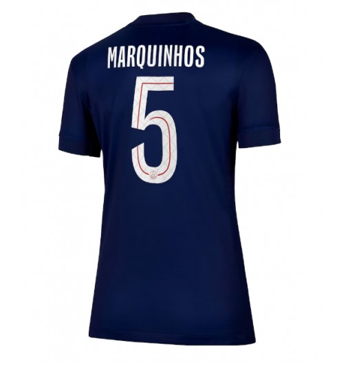 Paris Saint-Germain Marquinhos #5 Hjemmedrakt Dame 2025-26 Korte ermer Paris Saint-Germain Marquinhos #5 Hjemmedrakt Dame 2025-26 Korte ermer